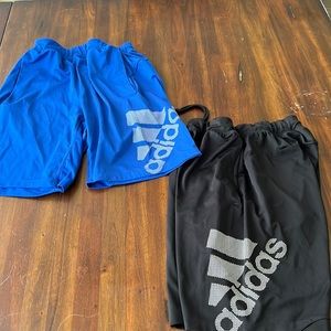 Adidas lot of two shorts mens size small blue and black